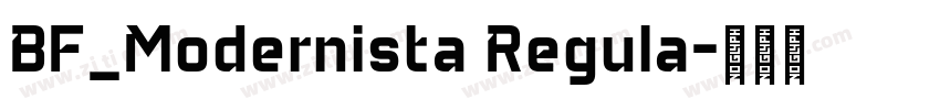 BF_Modernista Regula字体转换